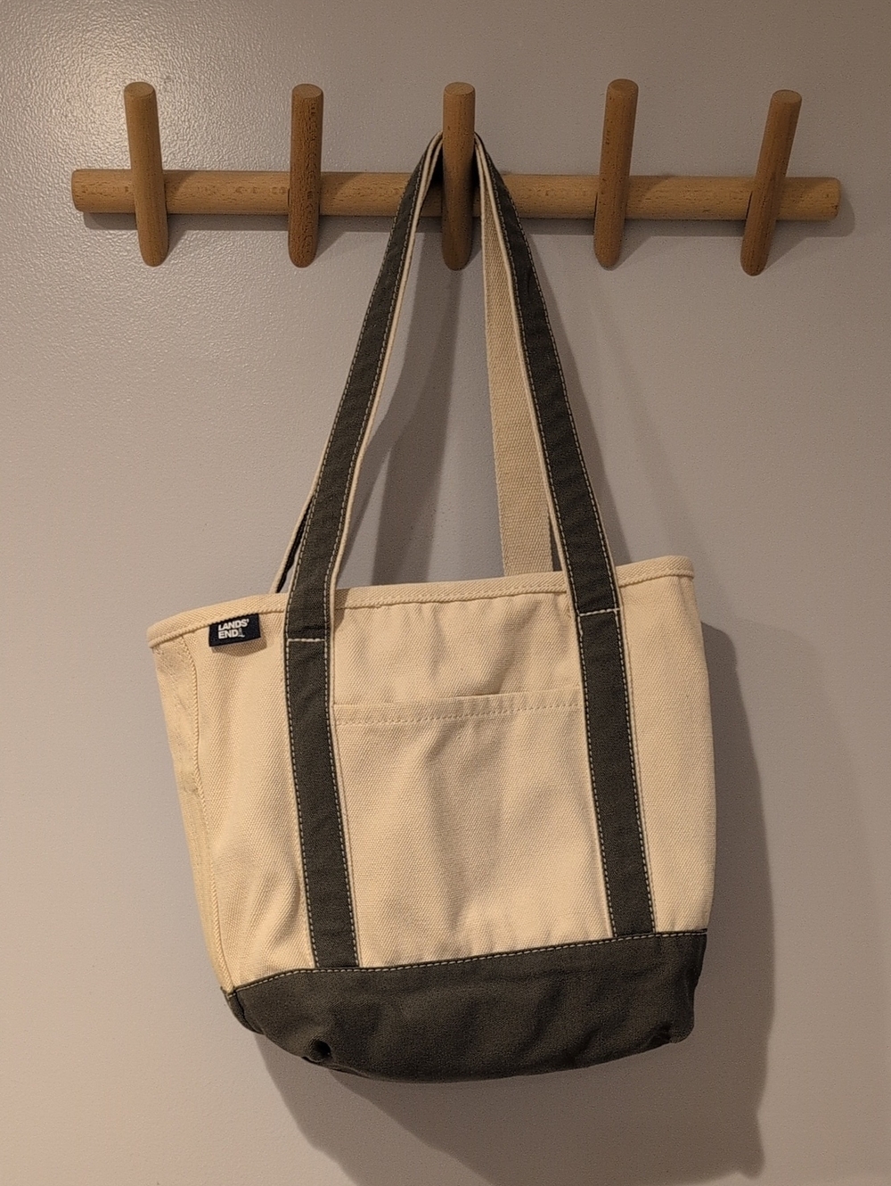 Lands End Medium Tote With Long Handles